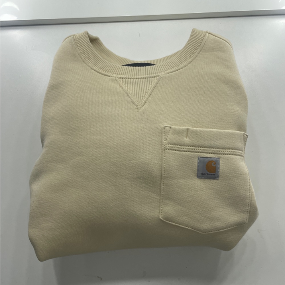 cream carhartt crewneck